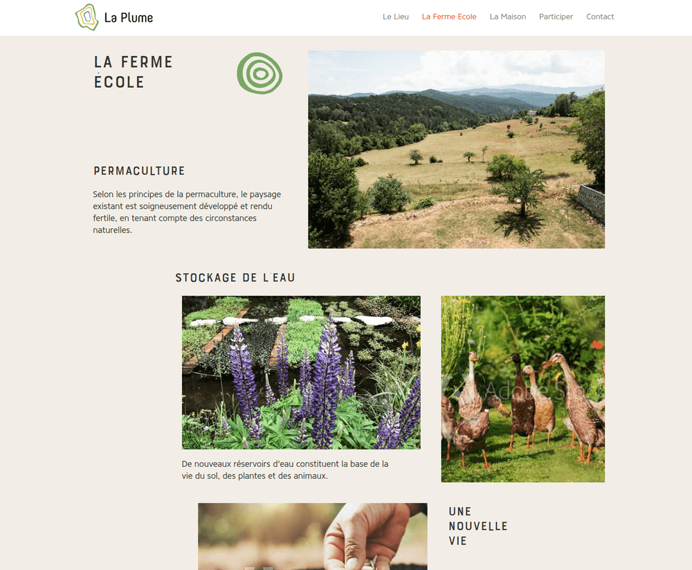 La Plume's website
